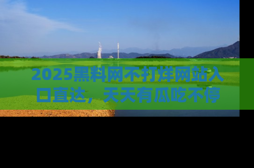 2025黑料网不打烊网站入口直达，天天有瓜吃不停