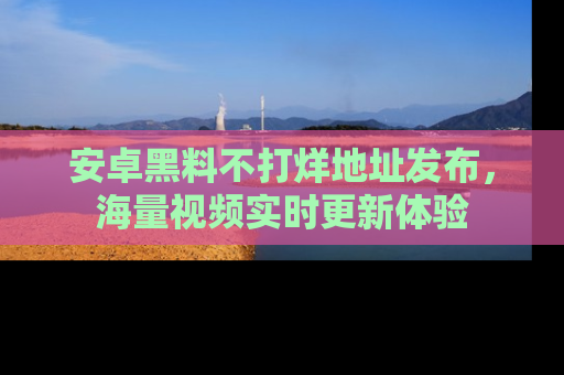 安卓黑料不打烊地址发布，海量视频实时更新体验
