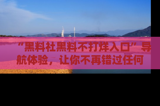 “黑料社黑料不打烊入口”导航体验，让你不再错过任何精彩黑料