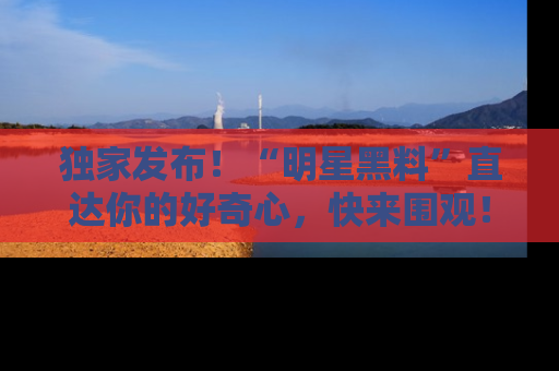 独家发布！“明星黑料”直达你的好奇心，快来围观！