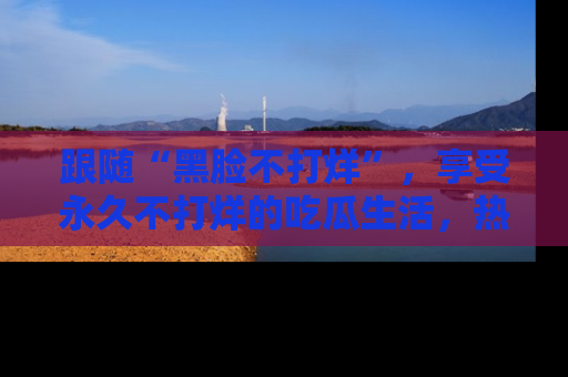 跟随“黑脸不打烊”，享受永久不打烊的吃瓜生活，热辣八卦不断