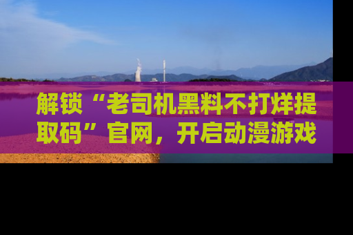 解锁“老司机黑料不打烊提取码”官网，开启动漫游戏的新次元之旅！