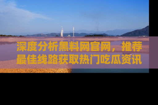深度分析黑料网官网，推荐最佳线路获取热门吃瓜资讯