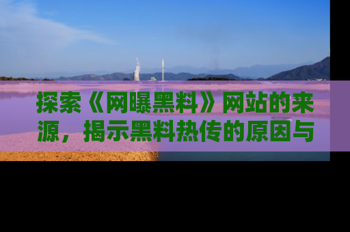 探索《网曝黑料》网站的来源，揭示黑料热传的原因与影响
