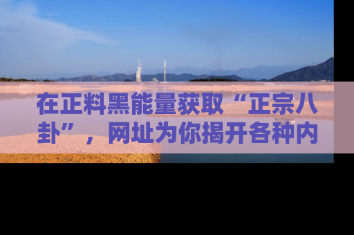 在正料黑能量获取“正宗八卦”,网址为你揭开各种内幕故事!