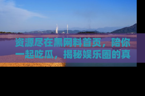 资源尽在黑网料首页,陪你一起吃瓜,揭秘娱乐圈的真实内幕