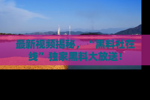 最新视频揭秘,“黑料社在线”独家黑料大放送!